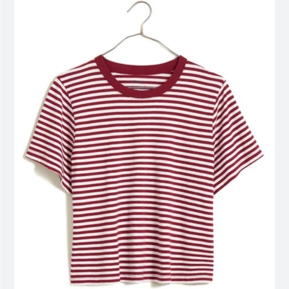 Softfade Cotton Boxy-Crop Tee— mulberry wine - Picture 1 of 3